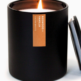 Redwood + Vanilla - Matte Black Tumbler Soy Candle