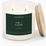 Fir + Clove - Clear Glass Tumbler Soy Candle