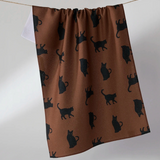 Witch'S Cat Tea Towel