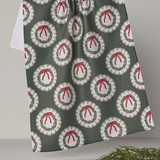 Merry Wreaths Tea Towel