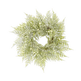 14.5" Glittered Fern Wreath