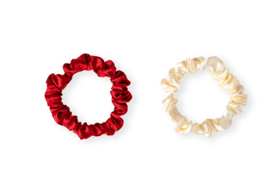 Crush Christmas Festive Satin Scrunchies | 6pk