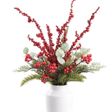 18" Potted Christmas Greenery