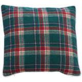 18x18" Plaid Velvet Pillow