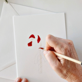Classic Christmas Paintable Notecard