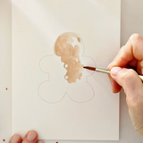 Gingerbread Paintable Watercolor Notecard Set