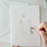 Nativity Paintable Notecard