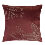 17.5" Mixed Pine And Leaf Pillow 17.5"Sq