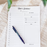 Today’s Schedule Daily Planner Notepad