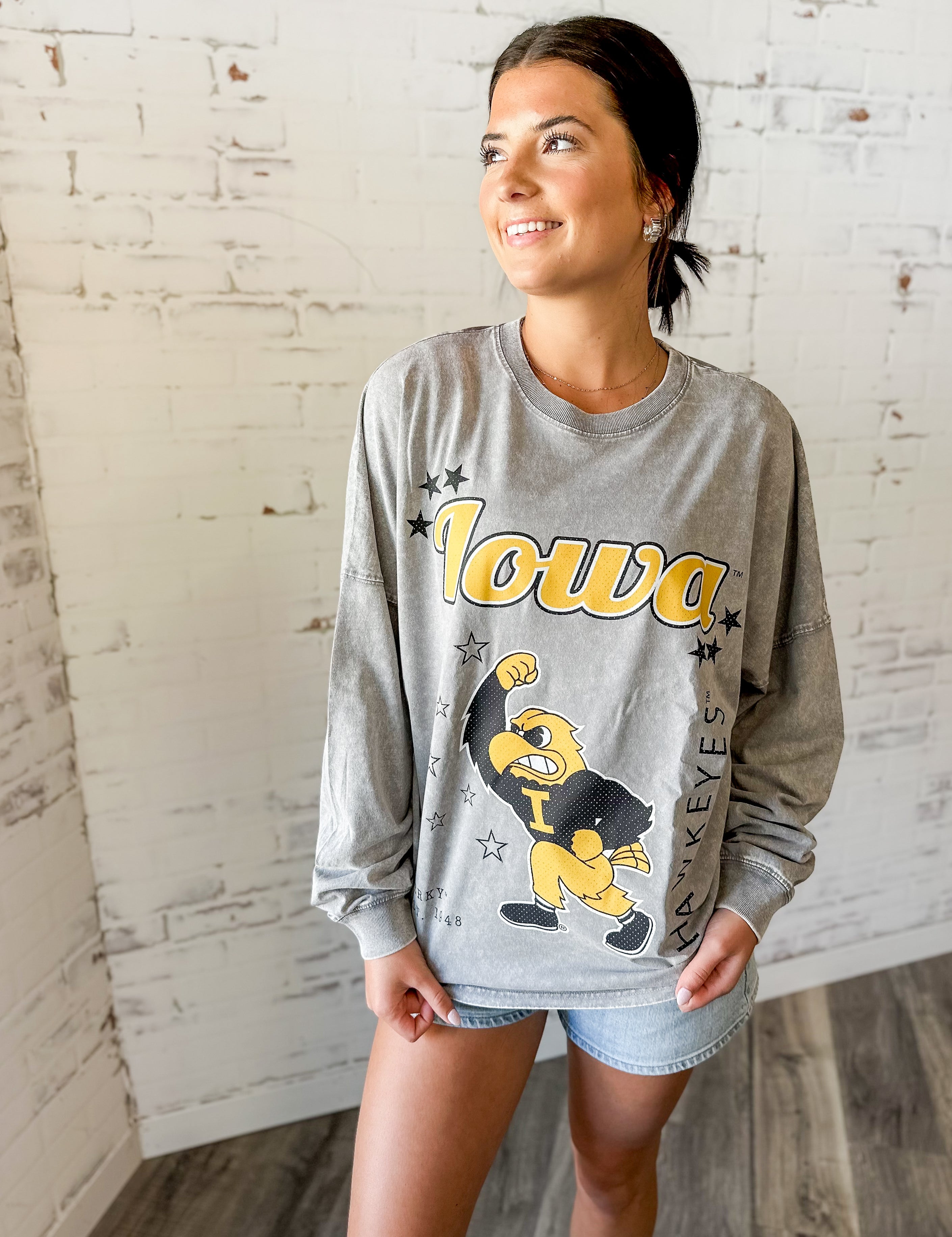 ISU/Hawk Oversized Long Sleeve Tee