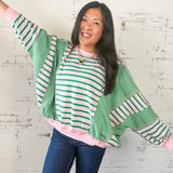 Playful Stripe Sweatshirt