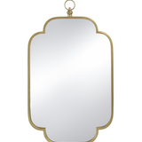 Antique Brass Framed Wall Mirror