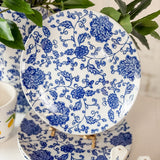Blue & White Floral Chinoiserie Salad Plate