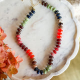 Bold Beaded Rainbow Necklace