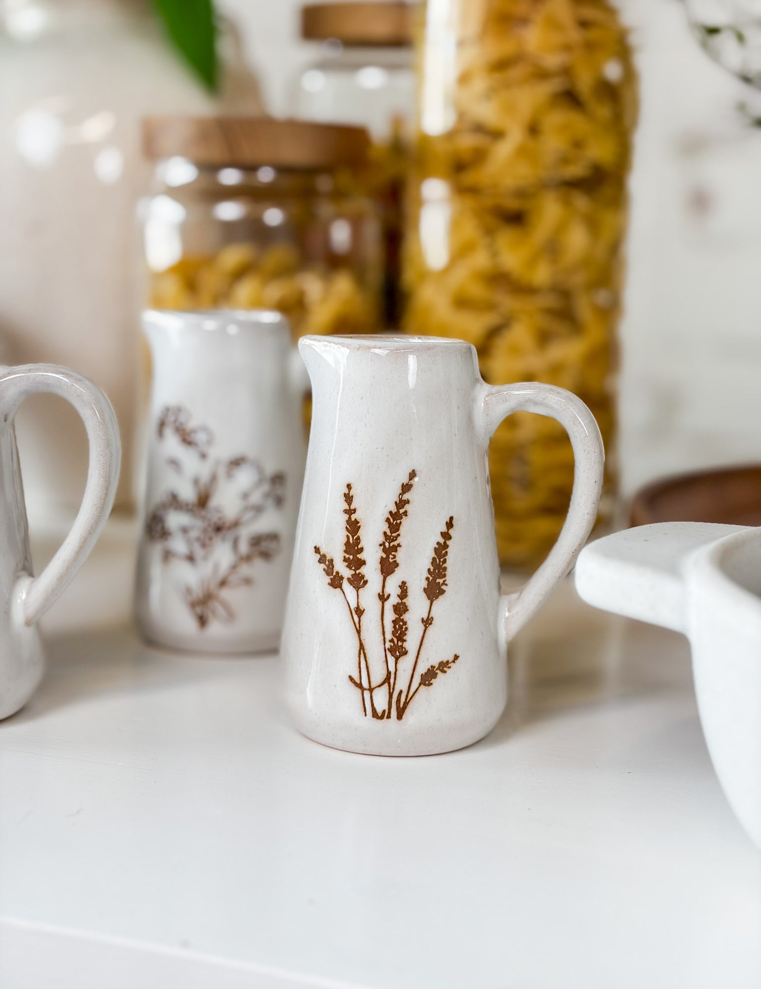 Botanical Wildflower Mini Ceramic Pitcher