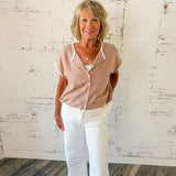 Striped Button Up Cardigan