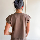 Cap Sleeve Crew Top