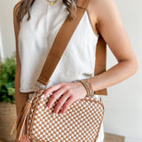 Woven Willow Camera Crossbody Bag