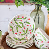 Cherry Branch Ceramic Salad Plate