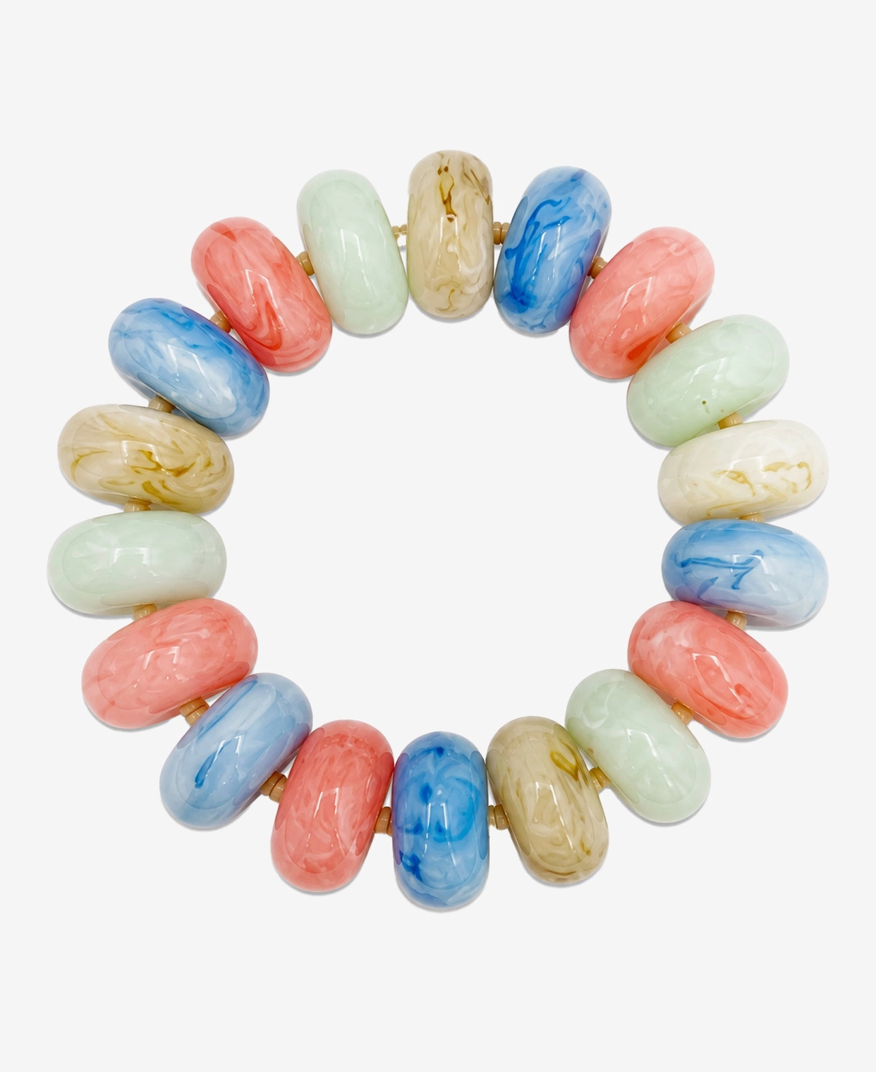 Chunky Marbled Bead Bracelet