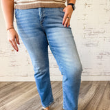 Classic Blue Crop Straight Jean