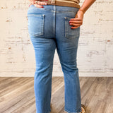 Classic Blue Crop Straight Jean