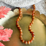 Cognac Stone Beaded Necklace