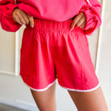 Color Block Pullover & Shorts Set