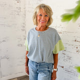 Colorblock Striped Tee