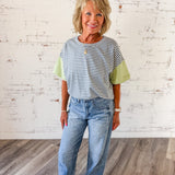 Colorblock Striped Tee