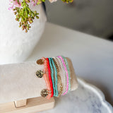 Colorful Beaded Bracelet Stack Set