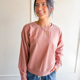 Crew Neck Pullover Sweatshirt