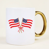 Crossed Flags Bow Mug