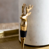 5.5" Gold Deer Wine Stopper
