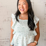 Ditsy Floral Smocked Tank
