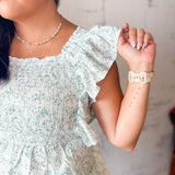 Ditsy Floral Smocked Tank