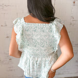 Ditsy Floral Smocked Tank