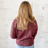 Dotted Knit Cardigan