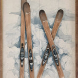 Pair Of Skis In The Snow | 5x8