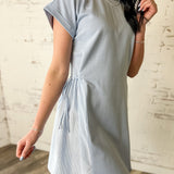 Easy Days Striped Side Tie Dress