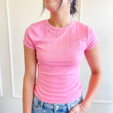 Sweetheart Ribbed Tee