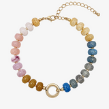 Faceted Gemstone Bead Bracelet
