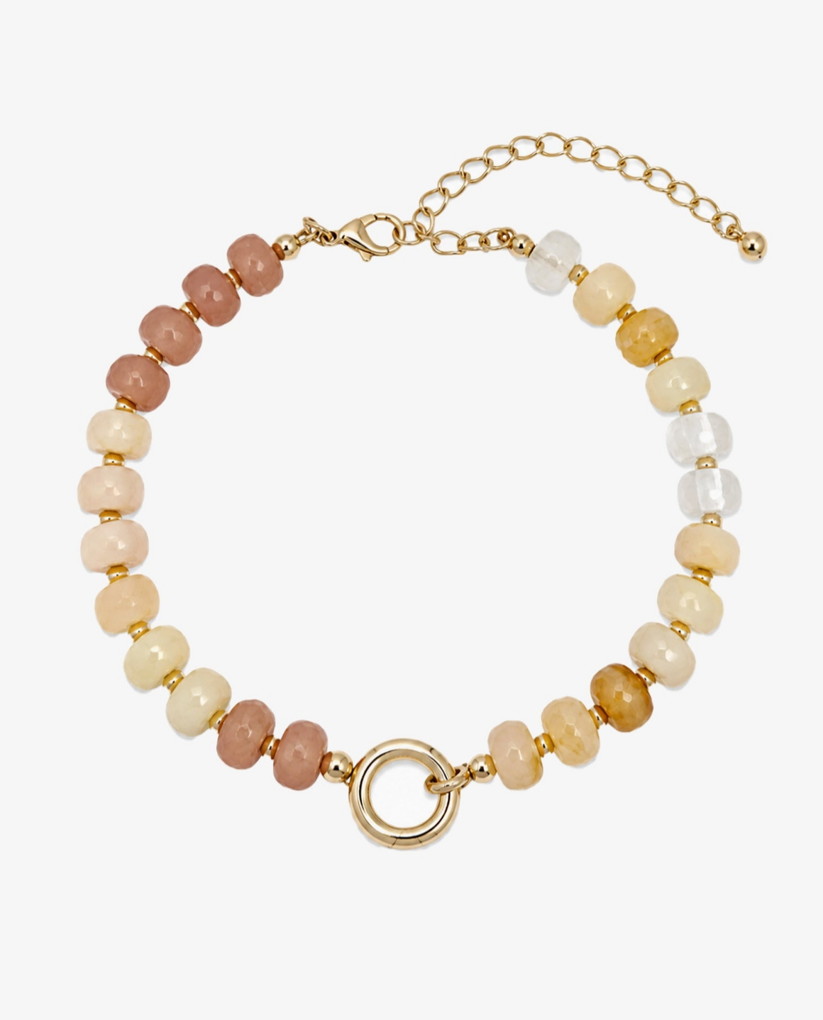 Faceted Gemstone Bead Bracelet