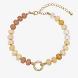 Faceted Gemstone Bead Bracelet
