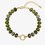 Faceted Gemstone Bead Bracelet