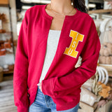 Letterman Split Cardigan