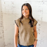 The Trimmed-Up Tie Sweater Vest