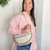 Quilted Chain Belt Bag
