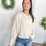 Everyday Button Front Knit Top