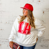 *PREORDER* Reversible Collegiate Mock Neck Sweatshirt